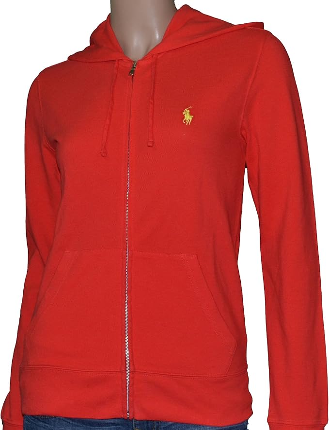 Polo Ralph Lauren Womens Hoodie Sweatshirt Red at Amazon Women’s