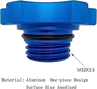 Vista 5 de Tapa de llenado de aceite de motor de aluminio kweiny Compatible con Chrysler Dodge Jeep Ram Mitsubishi Mini 1993-2020