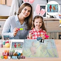 Vista 2 de ZFFLYH Kits de gancho de pestillo para alfombras, alfombra de crochet con tela estampada para adultos principiantes, 20.5X15 Pulgadas 2 - Cardinal