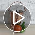 Image of Indian Art Villa 6.5 inch X 5.3 inch X 4.0 inch Handmade Traditional Copper Steel Serving Curry Dal Gravy Bucket Capacity 500 ML for a Vegetable Dish Serving Restaurant Ware Hotel Ware Home Gift Item
