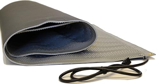 RHS - Alfombrilla para derretir nieve, diseño de espiga antideslizante, color gris, alfombrilla para exteriores, evita la formación de hielo,