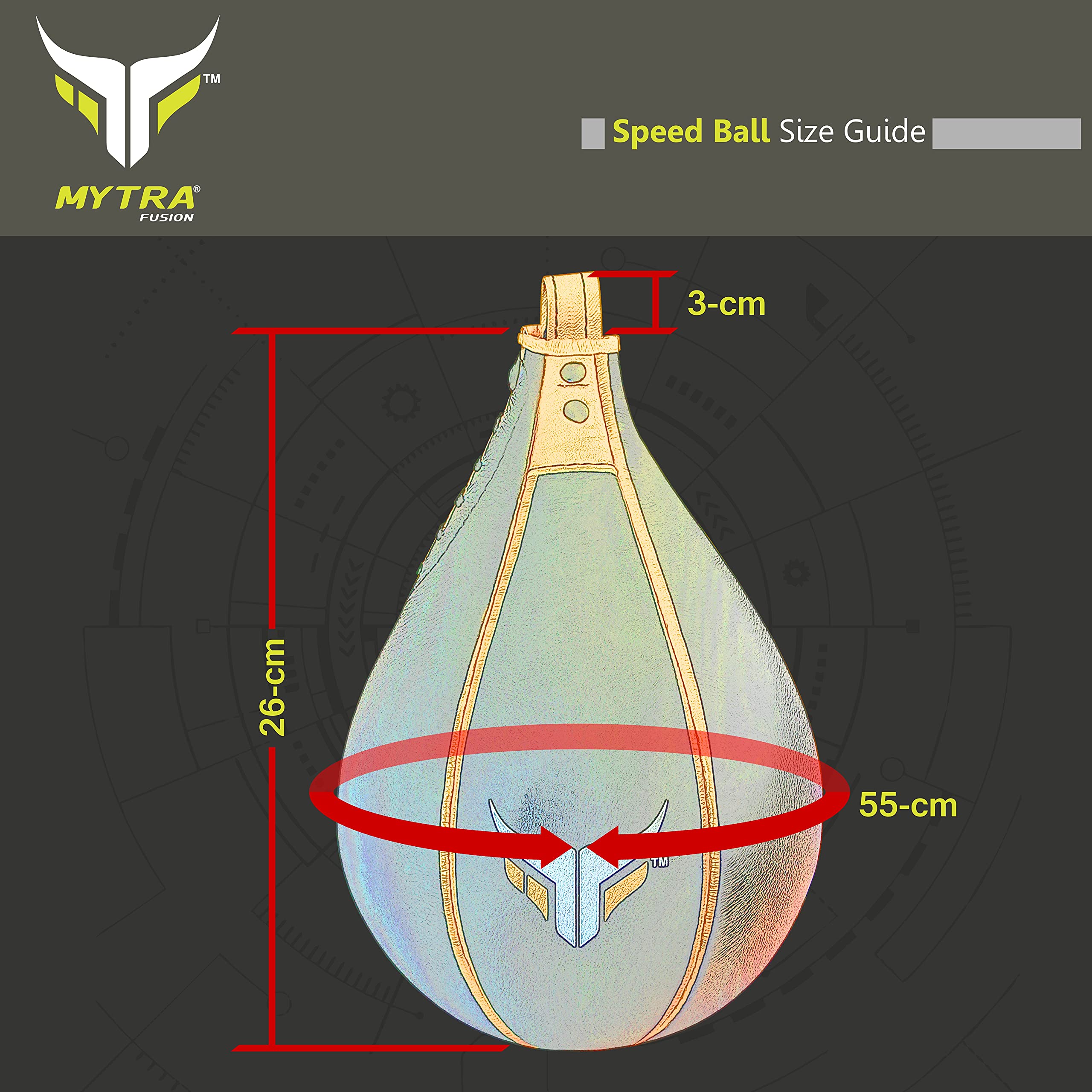 Mytra Fusion Pera Boxe Pere di Velocità di Pugilato Pelle MMA Muay Thai Formazione di punzonatura Speed Ball & Pera di Pugilato per Combattimenti di Fitness e Arti Marziali