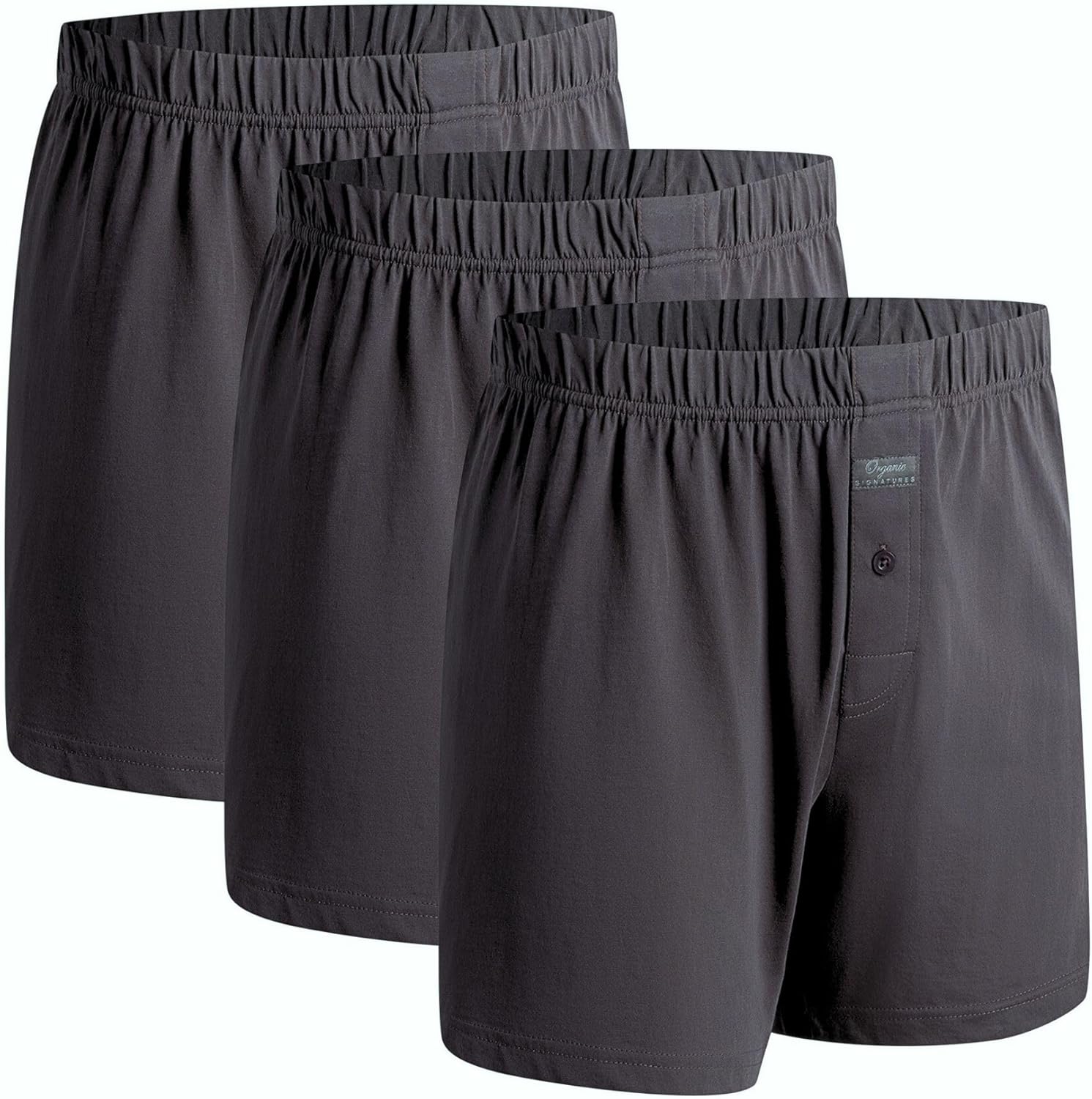 Organic Signatures 100% Cotton Boxers Soft Waistband