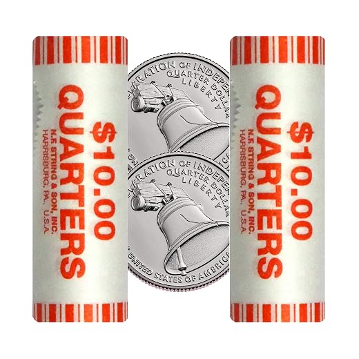2026 P, D Declaration of Independence Quarter Two 40 Coin Rolls Semiquincentennial Coin Collection SemiQ Uncirculated