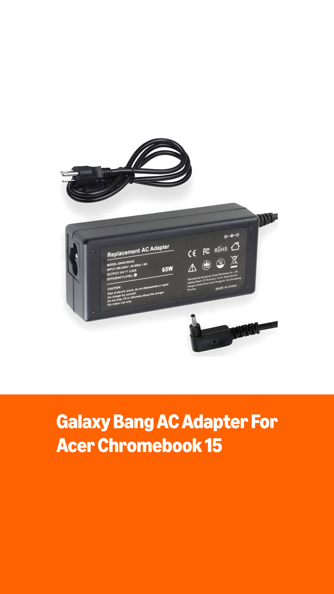 Amazon.com: AC Adapter Charger for Acer Chromebook 15, CB3-532