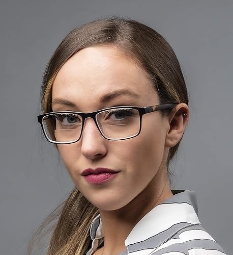 Miniatura 2 de Yogo Vision Bifocal Reading Glasses for Men and Women, Rectangle MultiFocal Readers with Spring Hinges, Retro Design