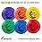 Champion Sports Competition Plastic Flying Discs, 9 D - Set of Six Assorted Colors