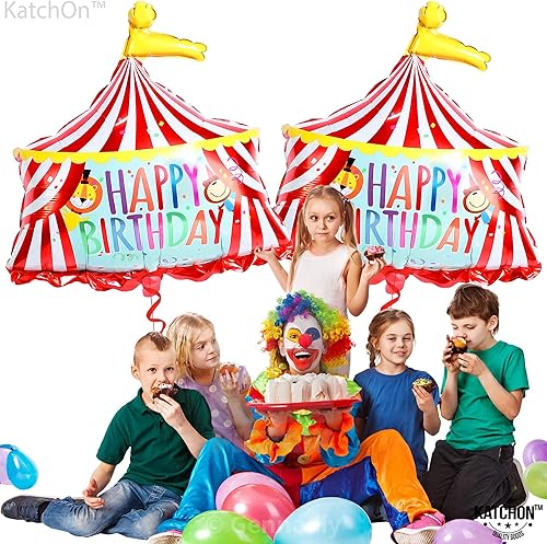Miniatura 9 de Globo de carpa de circo de carnaval y globo de león grande, 30 pulgadas Decoraciones de fiesta temática de carnaval Globos de carnaval para