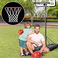 Vista 5 de 8 piezas de mini redes de baloncesto de repuesto para llantas de baloncesto de 8 a 10.25 pulgadas, red de aro de baloncesto pequeña de nailon