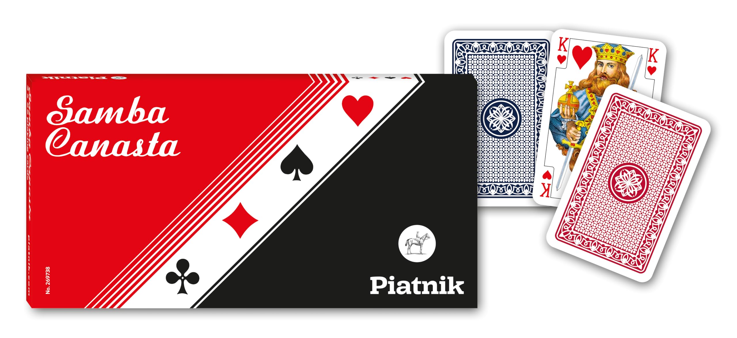 Piatnik 2697 "Samba Canasta Card Game (3 x 55-Piece)