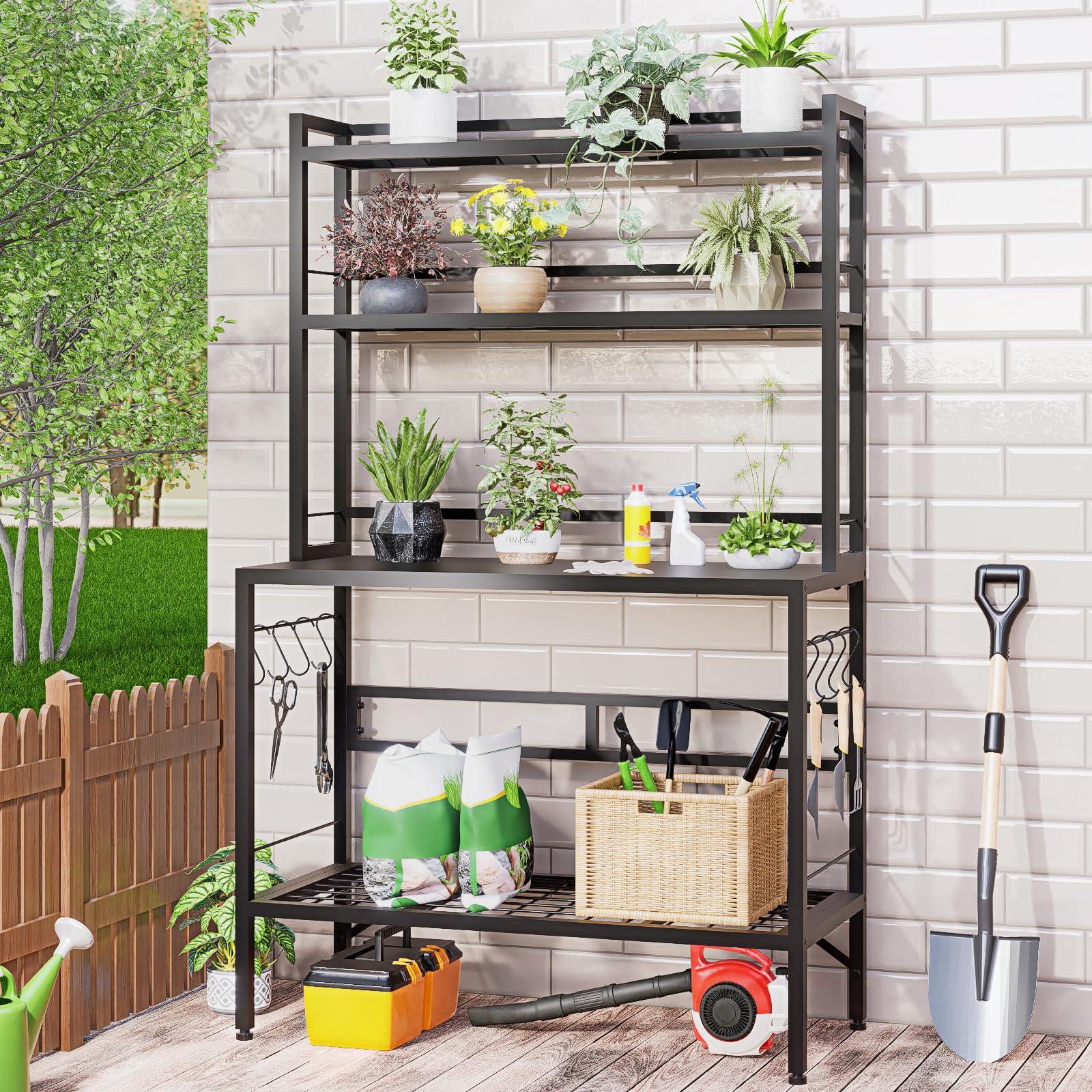 FUXJUM Outdoor Potting Bench Table
