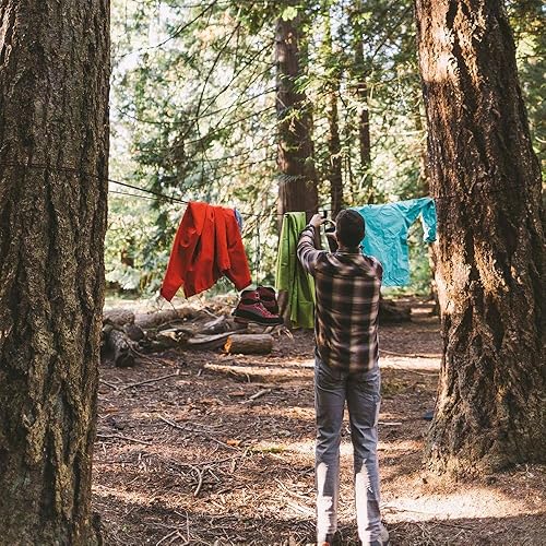 Miniatura 10 de Gear AID 550 - Cuerda de paracaídas y mosquetón, 7 hilos para acampar y supervivencia