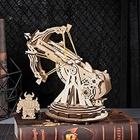 Vista 2 de ROKR Rompecabezas de madera 3D para adultos, juguetes de lanzamiento de balista de madera para bricolaje, kits de modelos de construcción, proyectos