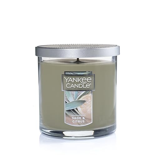 Yankee Candle Sage & Citrus Scented, Classic 7oz Small Tumbler Single Wick Candle, Over 35 Hours of Burn Time - Sage & Citrus - Classic Small Tumbler