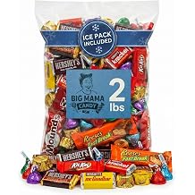 Chocolate Candy Variety Pack 2 LB &ndash; Individually Wrapped Assorted Mini Bars | Bulk Candy Parties, Office &amp; Gift Bags, Father's Day - Ice Pack Included