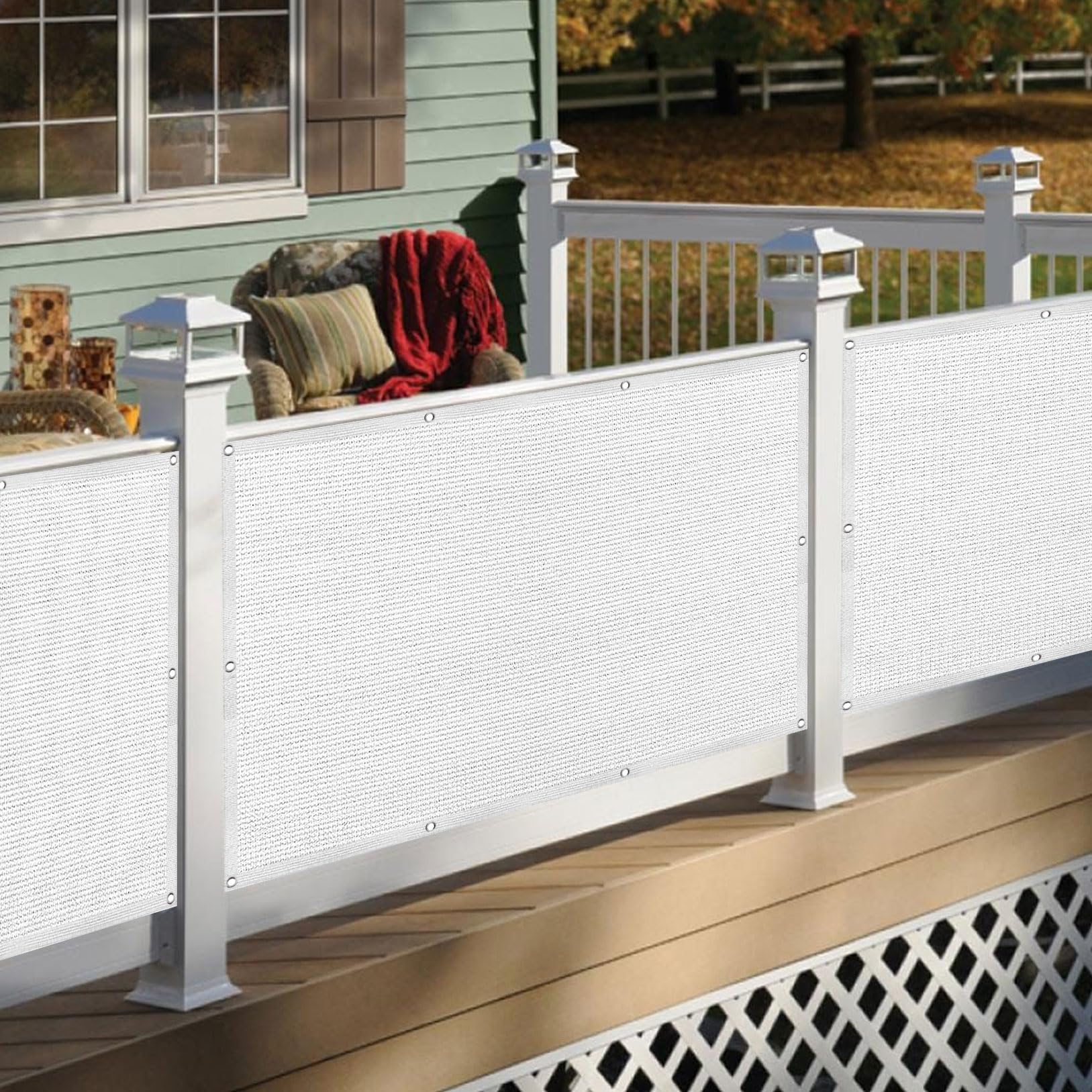 Brise vue balcon 140x350 cm anti-regard contre le vis-à-vis