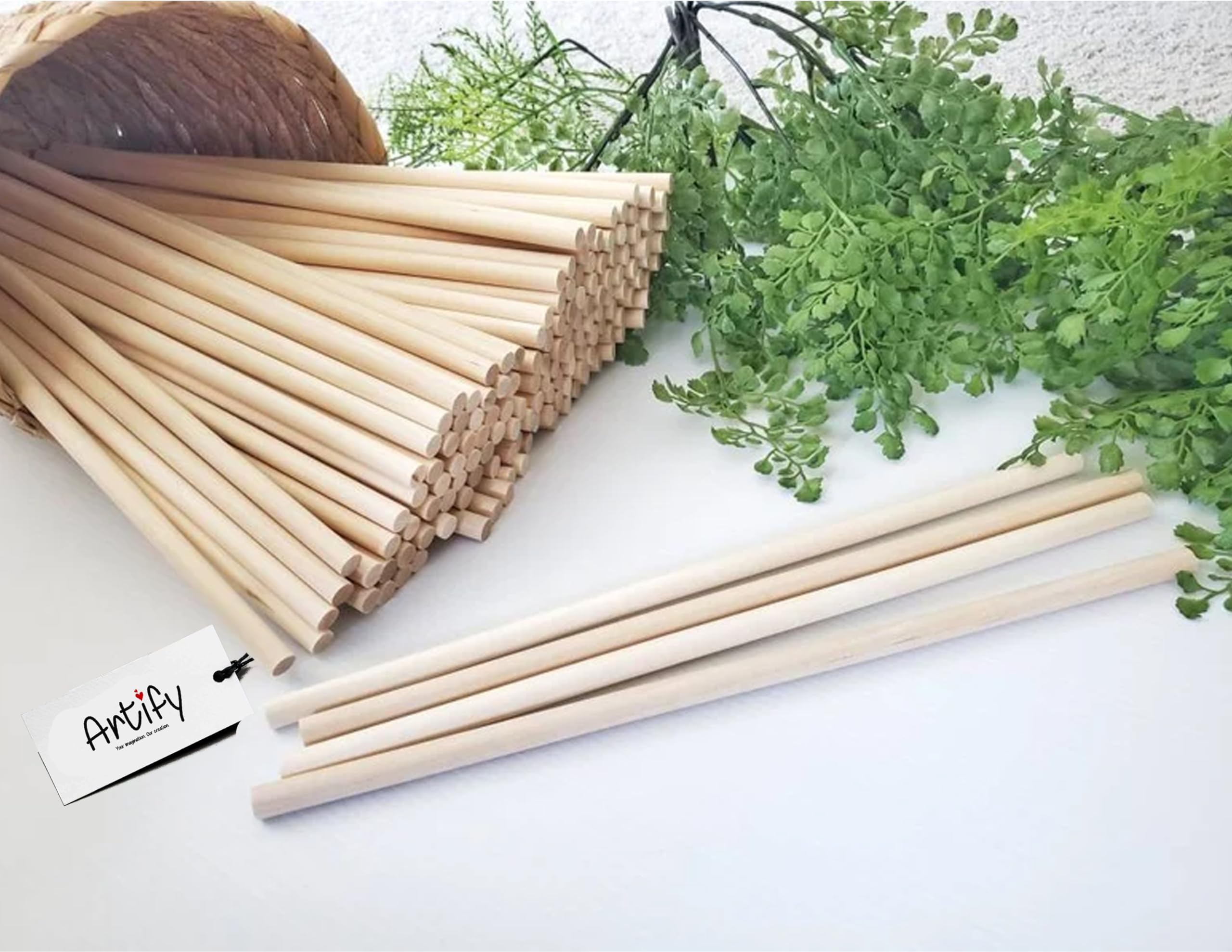 Wooden Dowel Rods - 5 Pack for DIY Crafts -19 Wooden Dowel Rods - 5 Pack for DIY Crafts -19