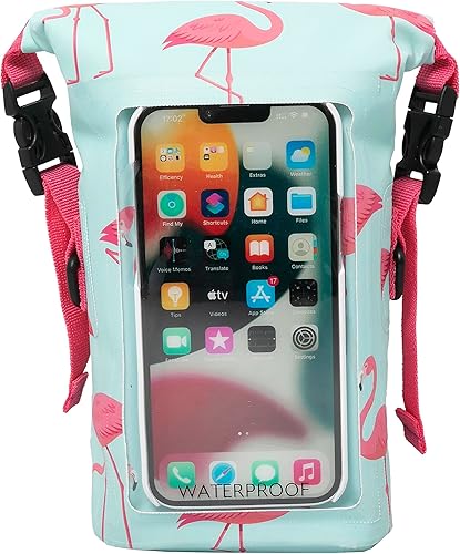 Miniatura 2 de geckobrands Bolsa impermeable para teléfono con bolsa seca de 2 L y correa ajustable, protege tu teléfono y objetos de valor mientras estás en