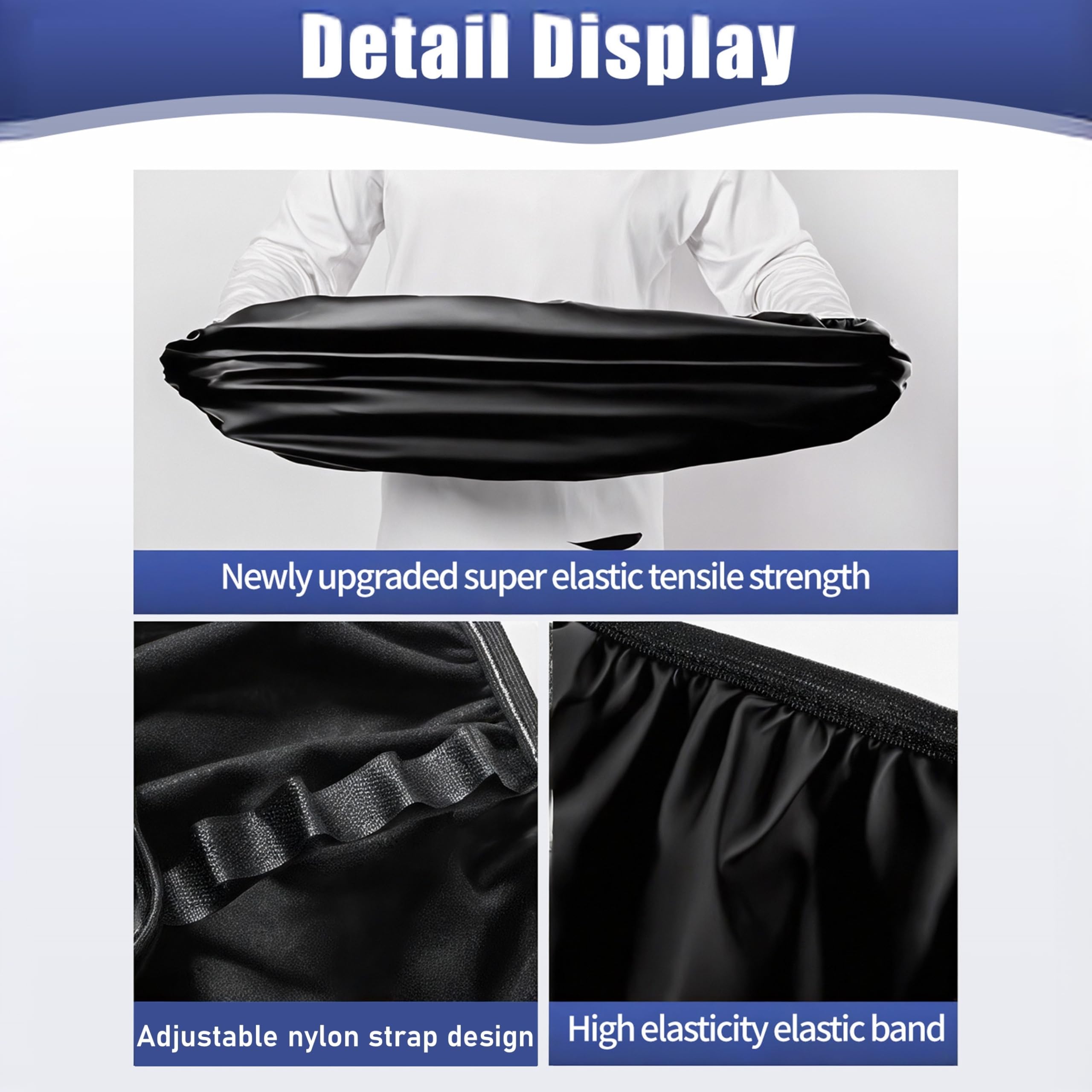 Housse De Siège Moto Universelle Étanche - Protection Anti-UV, Anti-Rayures, Élastique Pour Scooter Et Moto - 45-52cm Largeur
