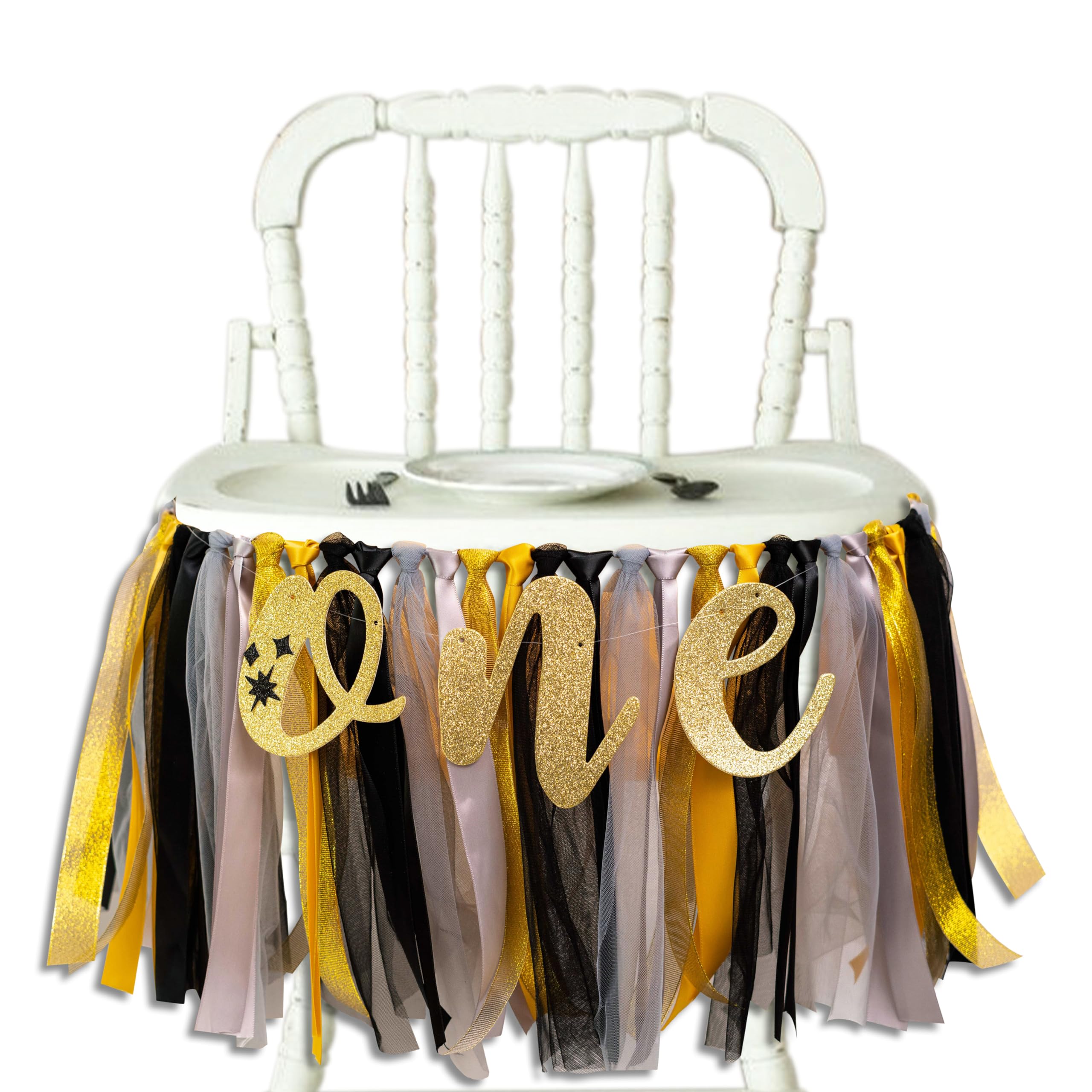 First Trip Around the Sun Galaxy First Birthday High Chair Banner - Outer Space Theme 1st Birthday Party Decoration, Smash Cake Photo Prop,Photo