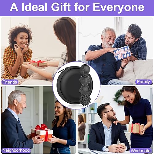 Miniatura 14 de BUSOHA Bolas de silicona para la ansiedad, paquete de 4 juguetes para adultos, juguetes sensoriales para adultos, adolescentes, regalos para calmar