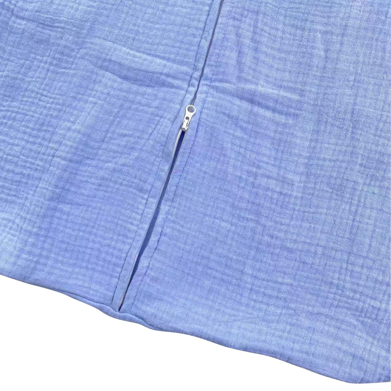 Keiryboo, Organic Cotton Muslin Toddler Sleeping Bag, 1.0 TOG Rating, Zipper Closure, Breathable Muslin - Image 3
