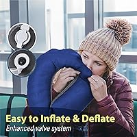 Vista 6 de TREKOLOGY Almohada cervical de viaje para avión – Almohada de cuello de avión de primera calidad para dormir – Soporte de cuello definitivo