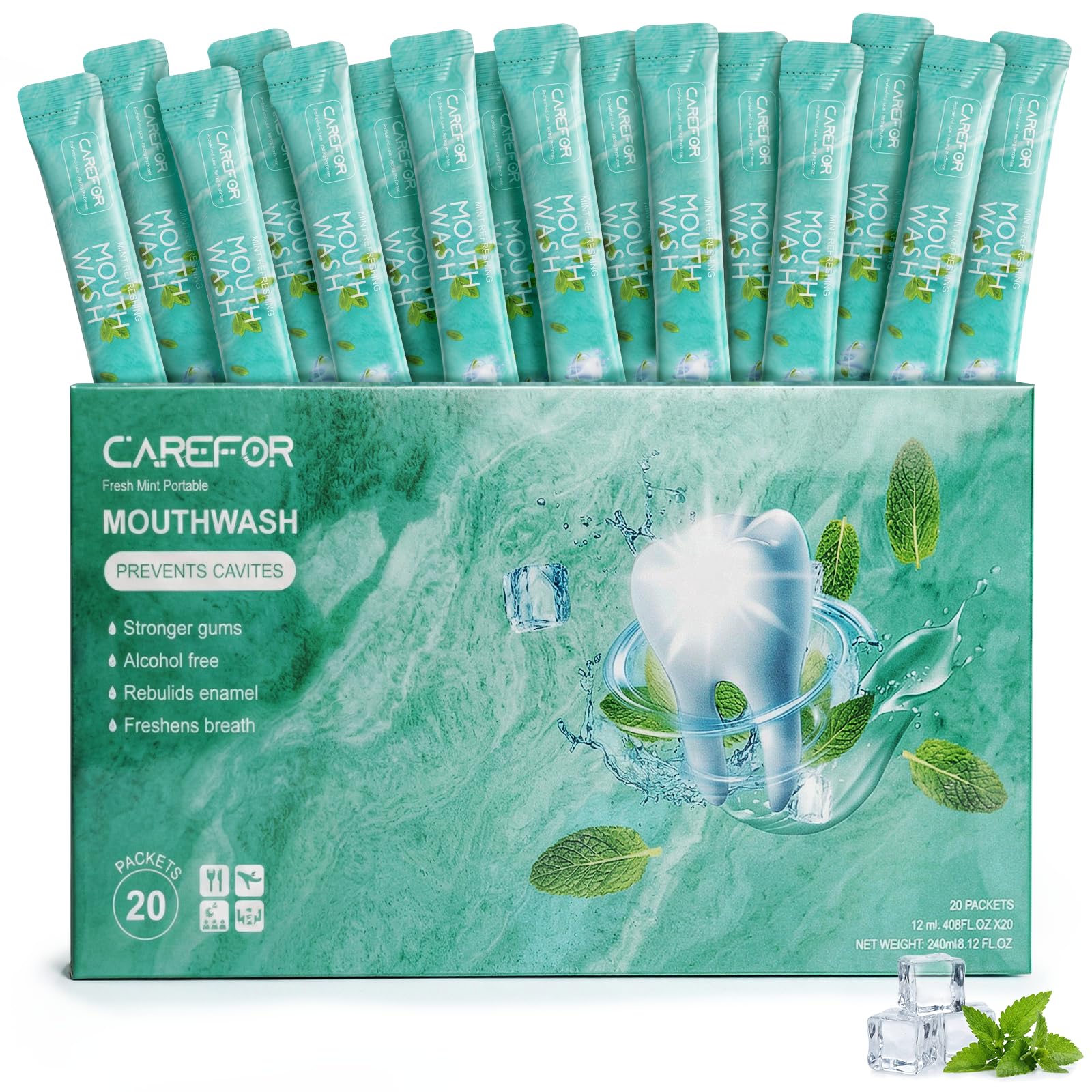稀有 さま　LaViness Wash 130g 20本セット Amazon.com : Mouthwash Travel Size - Portable Packets to Go