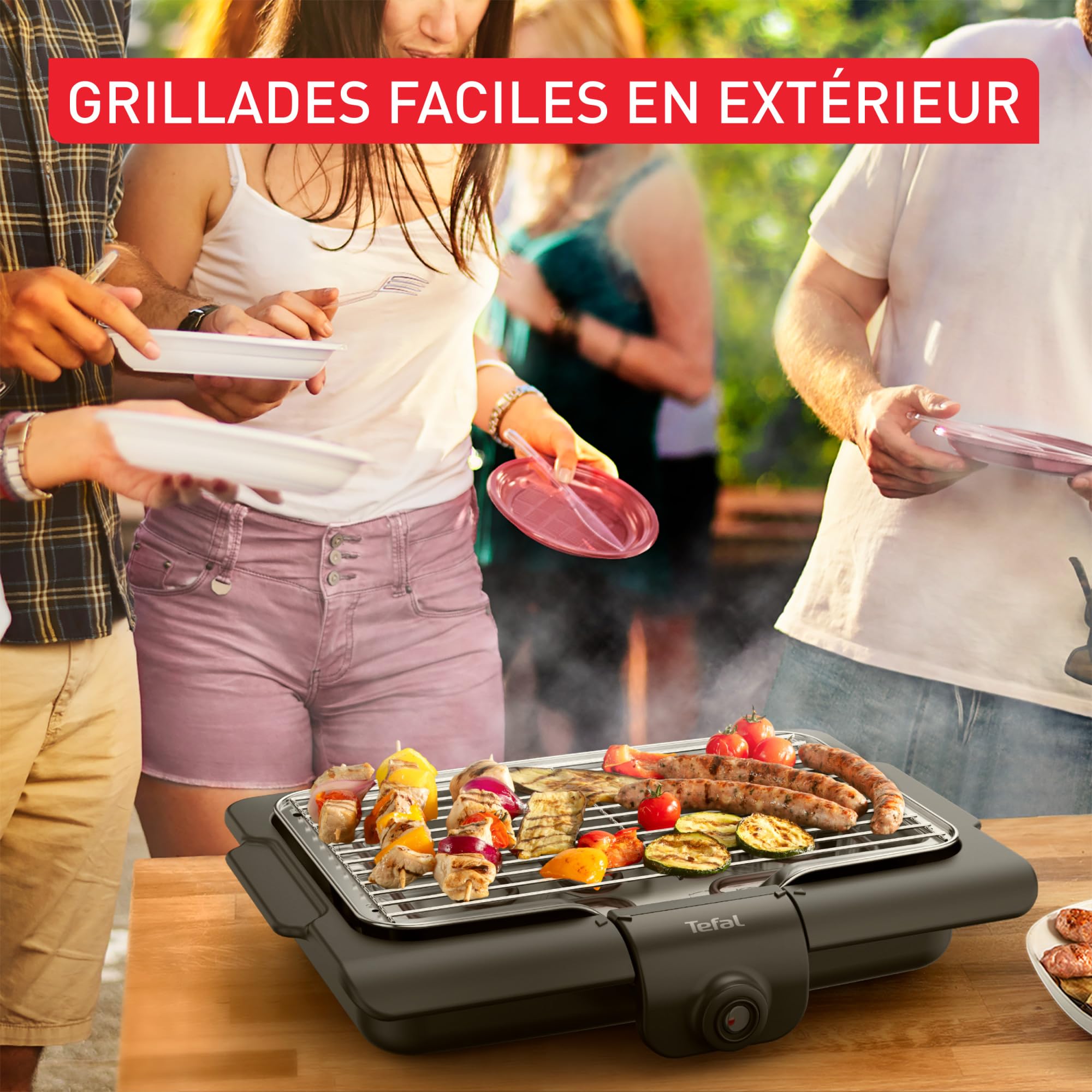 Image secondaire de Barbecue Électrique Tefal Easy Grill 2100 W - Compact et Pratique