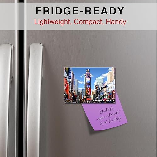 Miniatura 5 de Times Square Panorama - Imán de metal para nevera, monumentos de la ciudad de Nueva York, monumentos de la ciudad de Nueva York, regalo de recuerdo