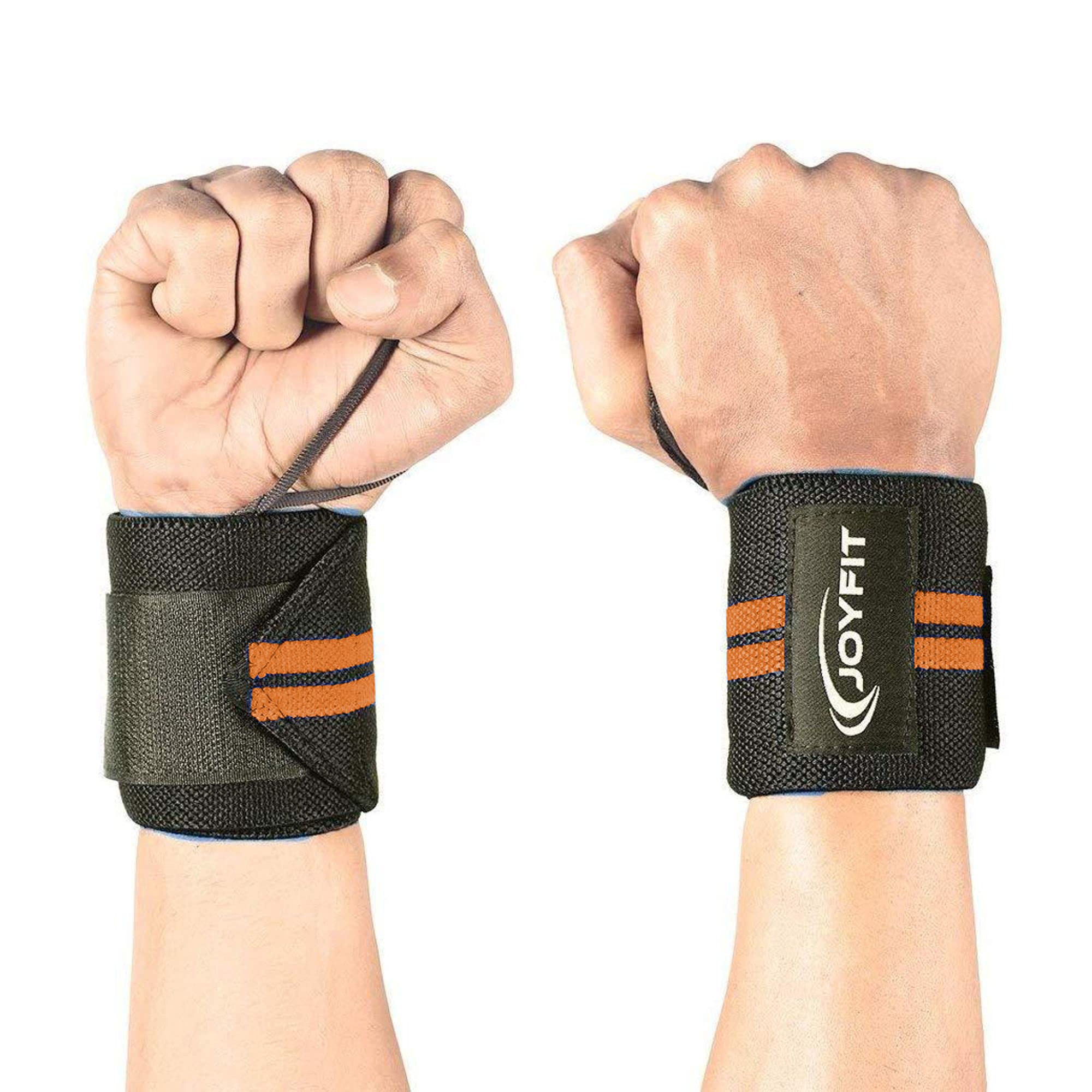 Joyfit Wrist Wraps- Wrist Support with Adjustable Straps and Thumb Loops for Home and Gym Workout, Weightlifting, Crossfit, Strength Training, Injury Protection for Men & Women [Pair] (B096BNDS24) Amazon Price History, Amazon Price Tracker