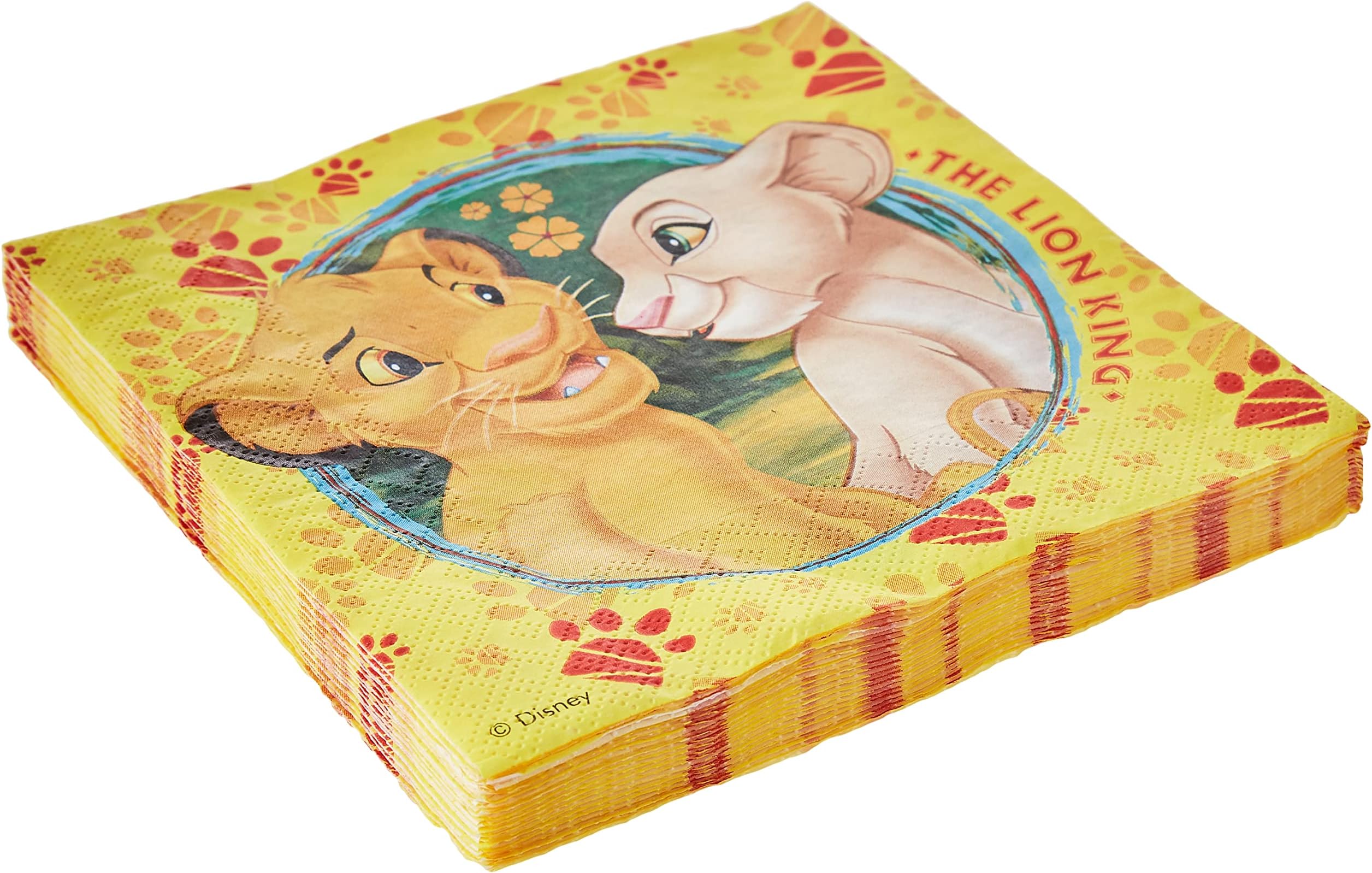 Procos Lion King 2Ply Napkin Set Of 20, Multi Color