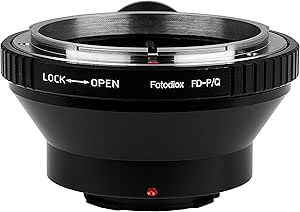 Fotodiox Lens Mount Adapter - Compatible with Canon FD &amp; FL 35mm SLR Lenses to Pentax Q (PQ) Mount Mirrorless Cameras