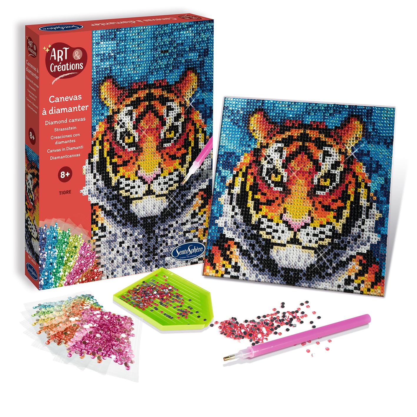 Sentosphere Art & Creations Diamond Canvas - Tiger