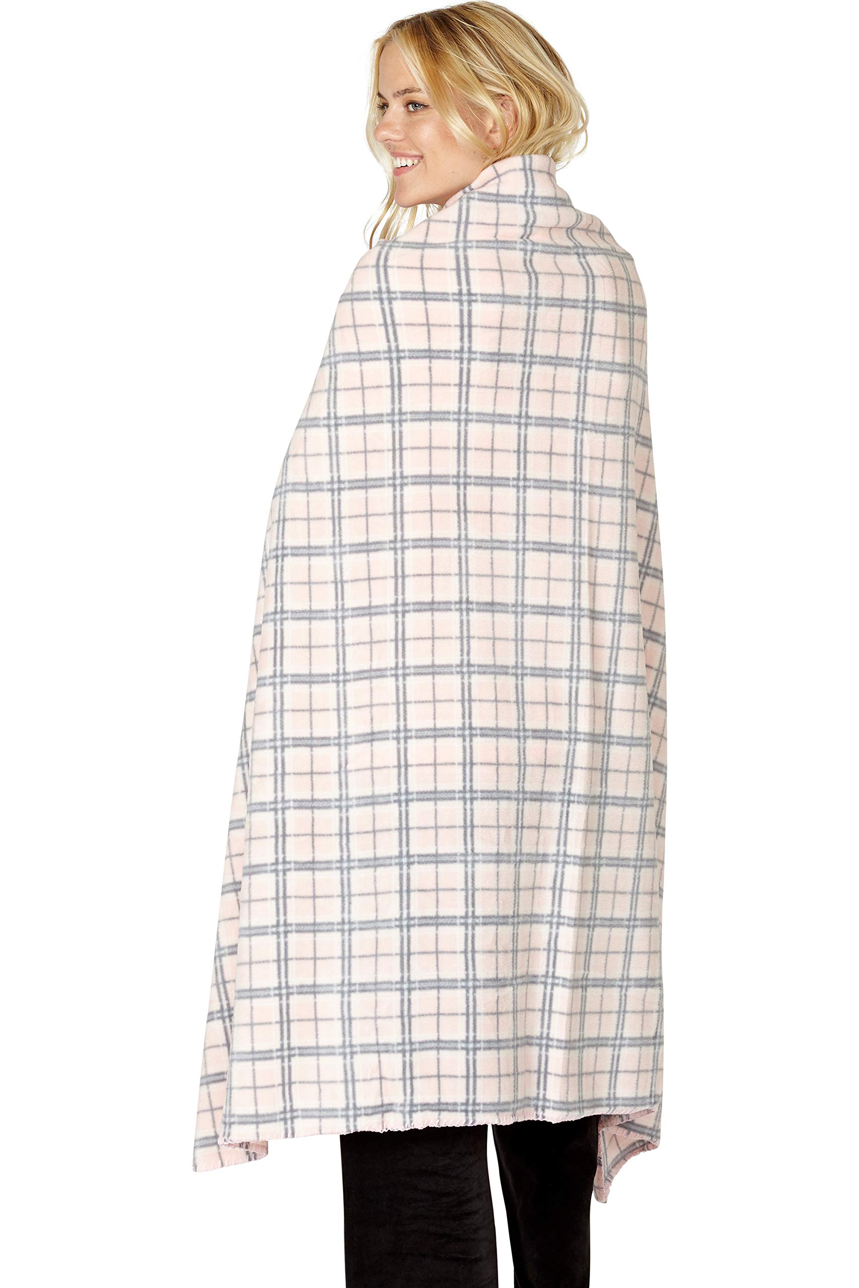 INTIMO Fleece-Decke – Pink, Kuschelig Weich, 122x147 Cm, Maschinenwaschbar