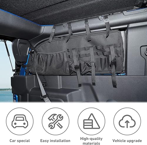Miniatura 6 de HTHE Ford Bronco - Bolsas de almacenamiento para maletero trasero de 2 puertas, bolsas organizadoras para Ford Bronco 2021 2022 2023, 2 puertas (1