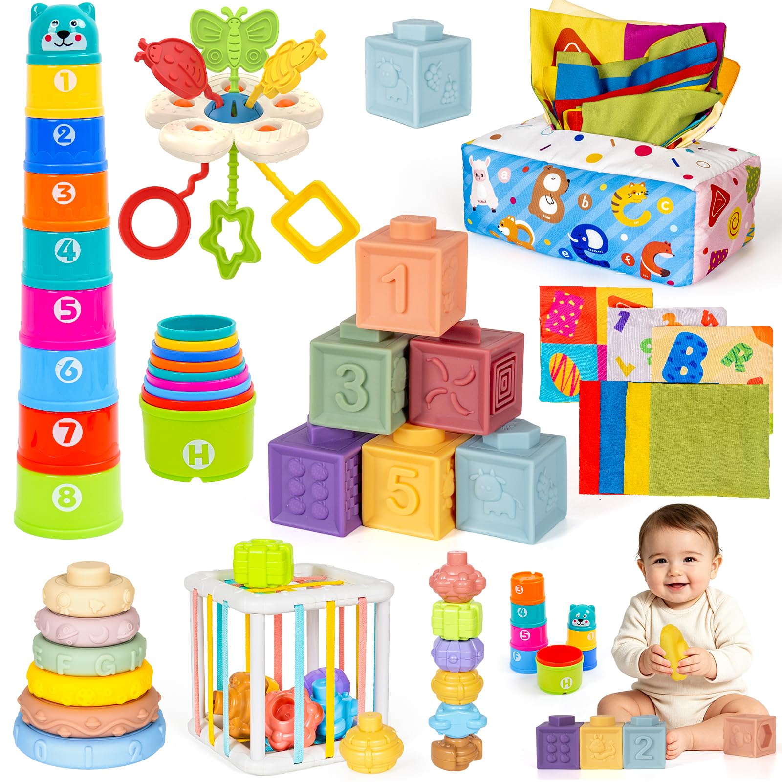 Photo 1 of GJOF2YK 6-in-1 Montessori Sensory Toy Set