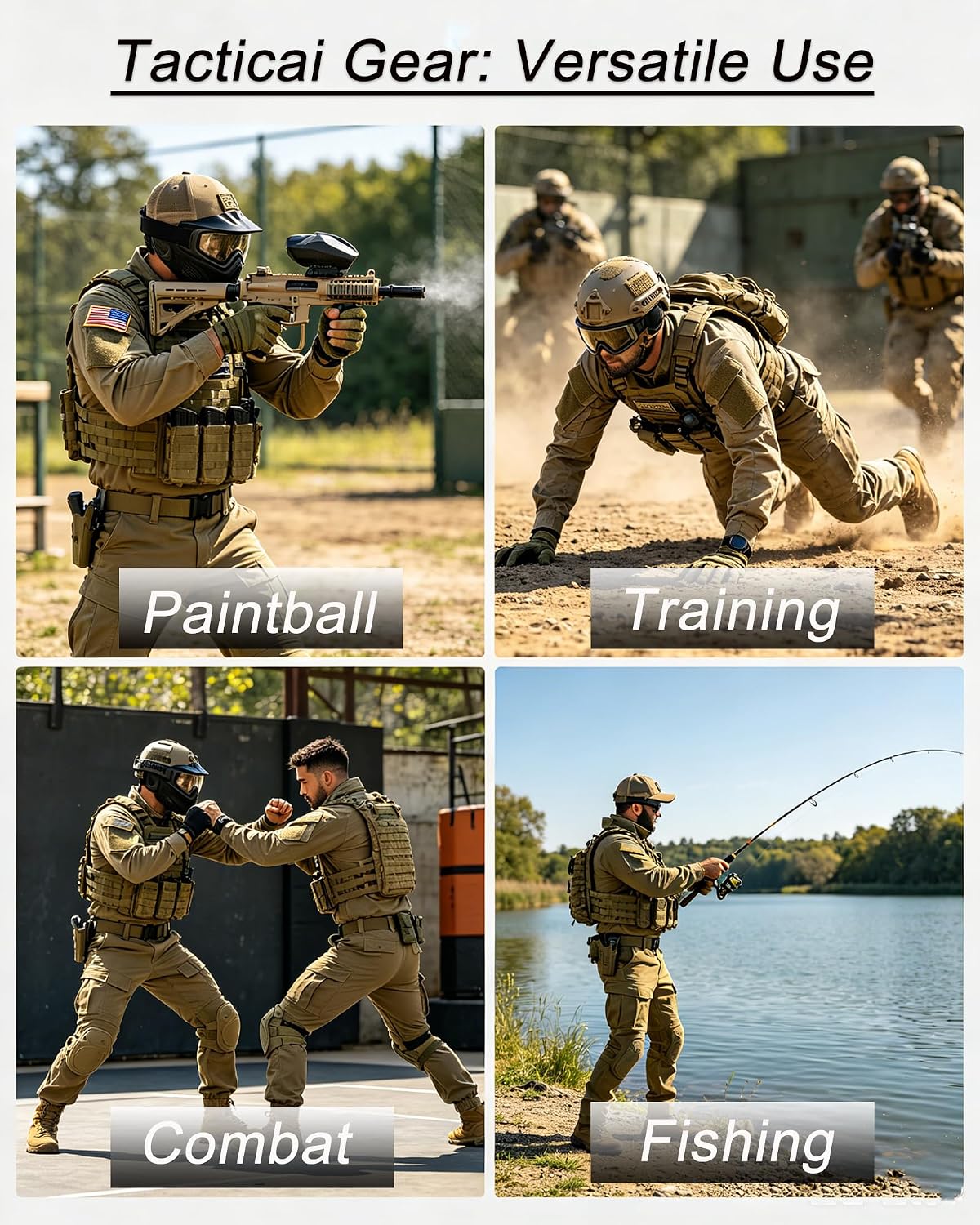 Men’s Tactical Airsoft Uniform Set Military Army Combat Jacket and Pants Ripstop Hunting Outdoor Paintball Clothes
