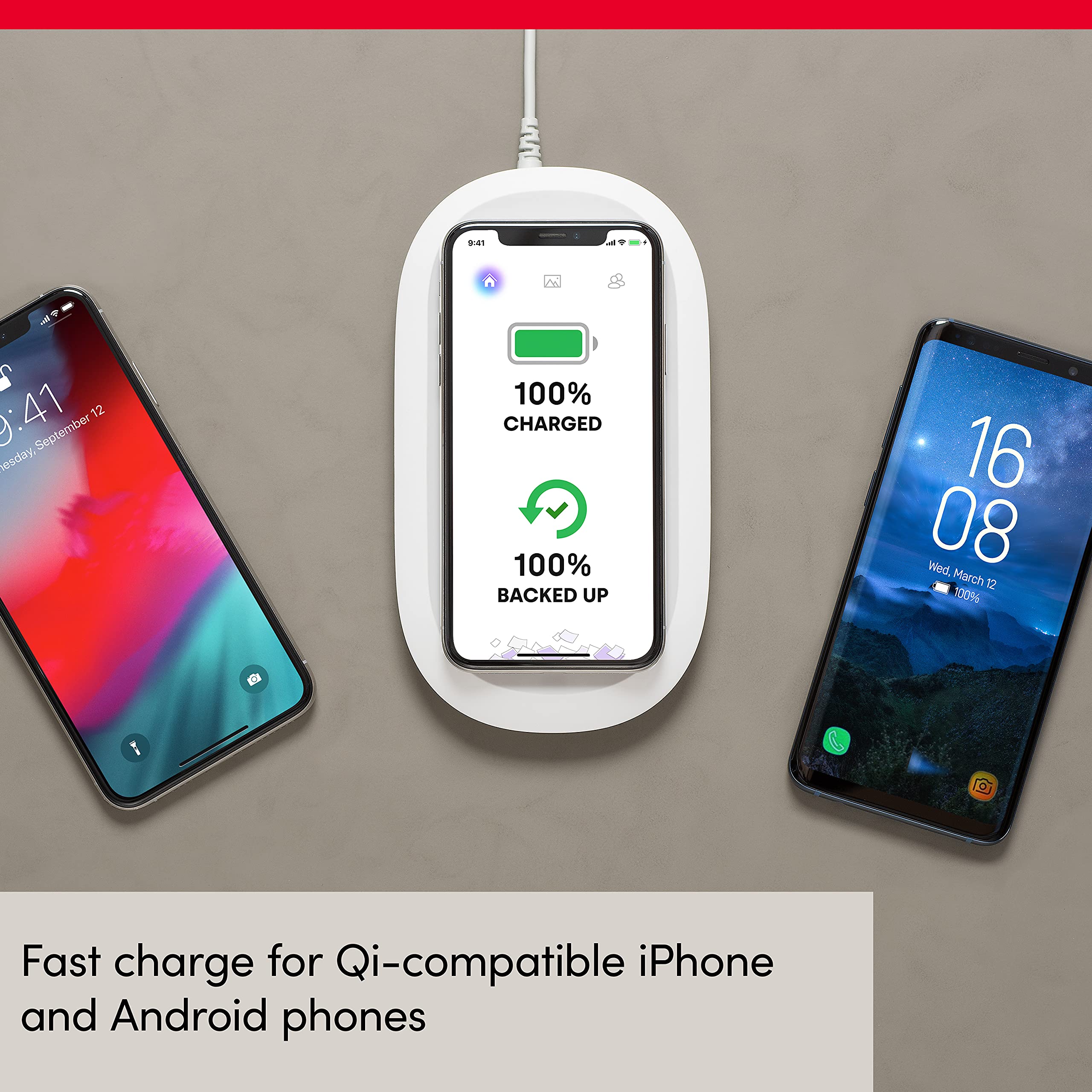 SanDisk Ixpand Wireless 10W Charger with Backup 256GB for Cellular 