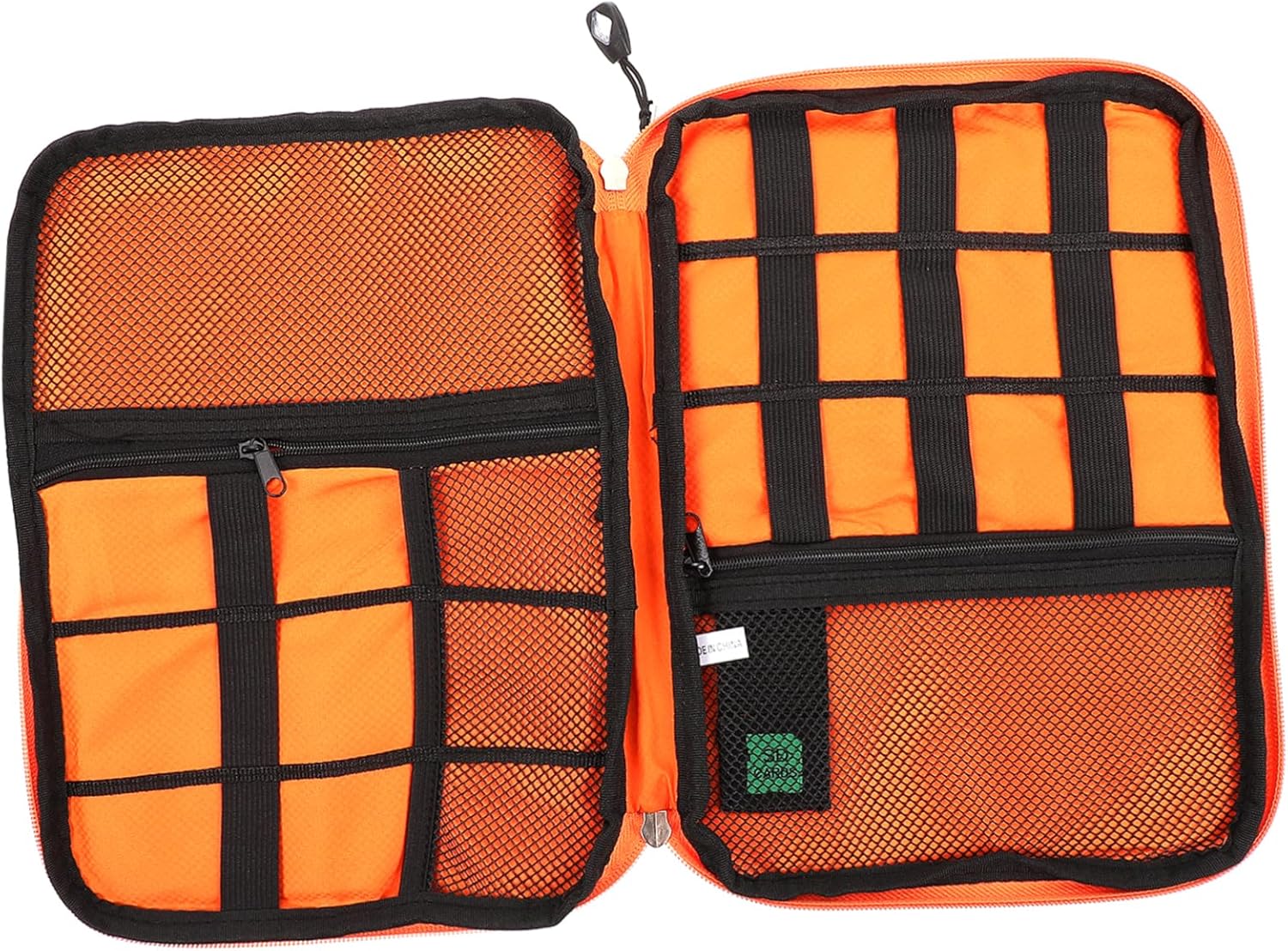 Multi-Storage Electronics Organizer Bag for Travelers Waterproof Travel Case for Cables and Accessories Compact Design for Tablets Power Banks and Earphones