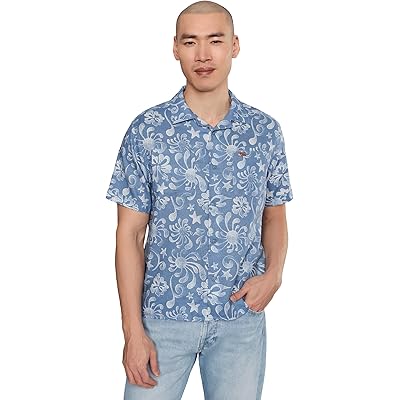 RVCA Alvarez Aloha Short Sleeve light blue