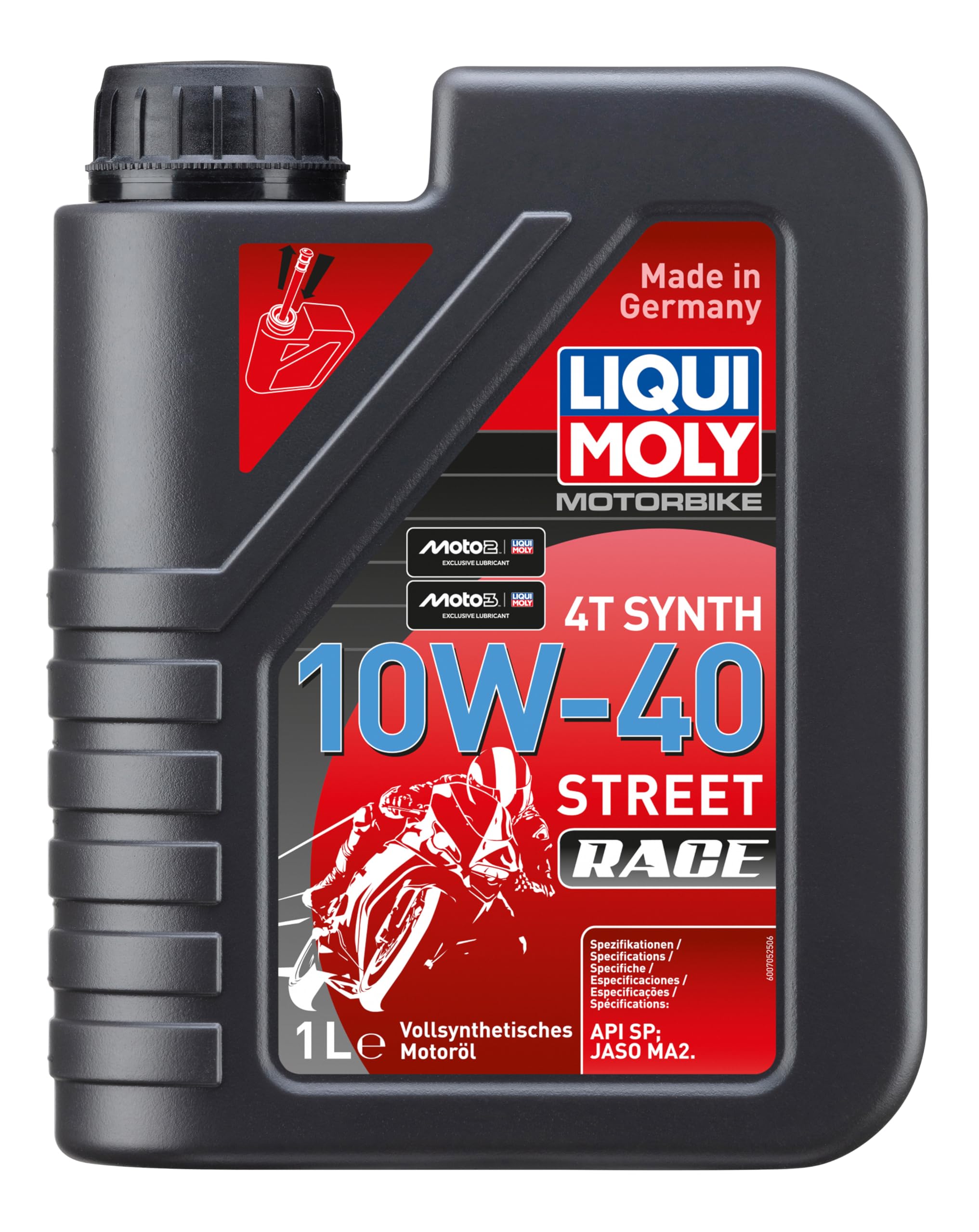 LIQUI MOLY 20753 20753 StreetRace 10W-40 Motorcycle Engine Oil 10W-40