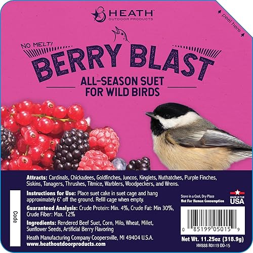 Heath Outdoor Products - Pastel de masa (12 unidades), Baya , Berry