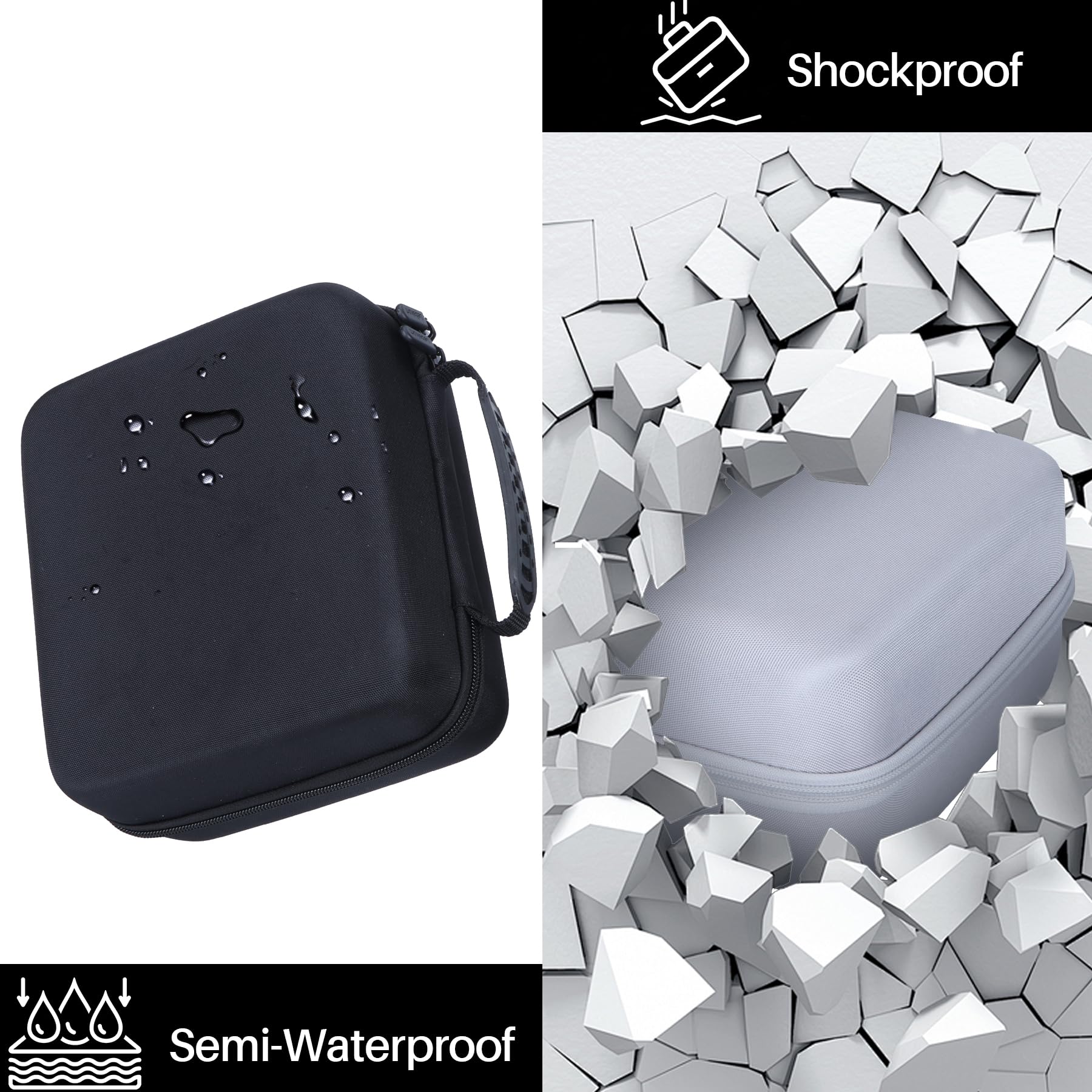 Lebakort Funda rígida Compatible con Impresora fotográfica compacta Canon SELPHY CP1500 CP1300 CP1200 (Blanquecina)