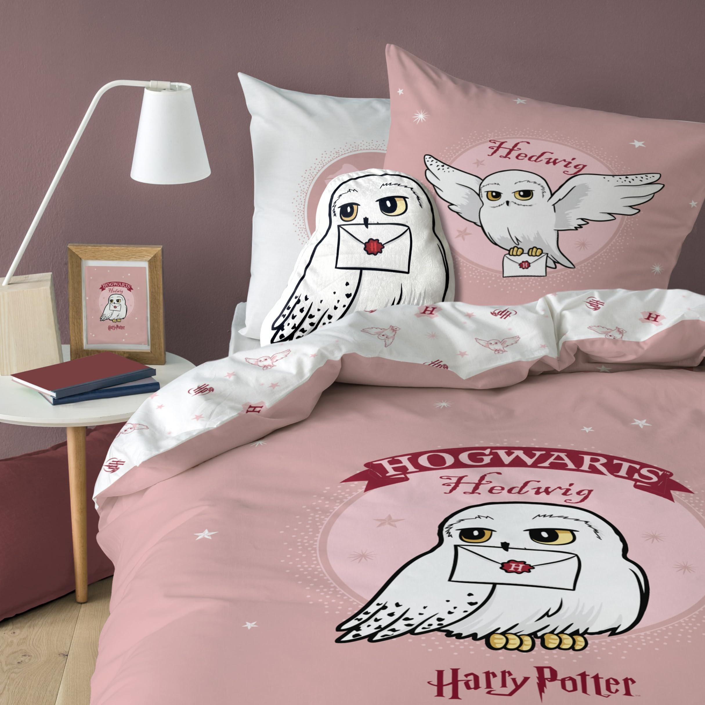 Character World Harry Potter Deko-Kissen 40x36 cm Eule Hedwig für Kinder & Teenager, weich, kuschelig, 3D Kissen Form, perfekt als Kuscheltier für Fans (Harry Potter) Küche, Haushalt & Wohnen
