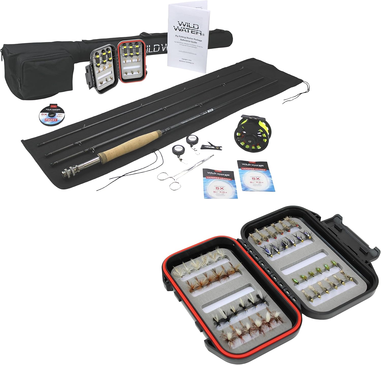 Wild Water Fly Fishing Standard Kit 8 Foot, 4Piece Rod for