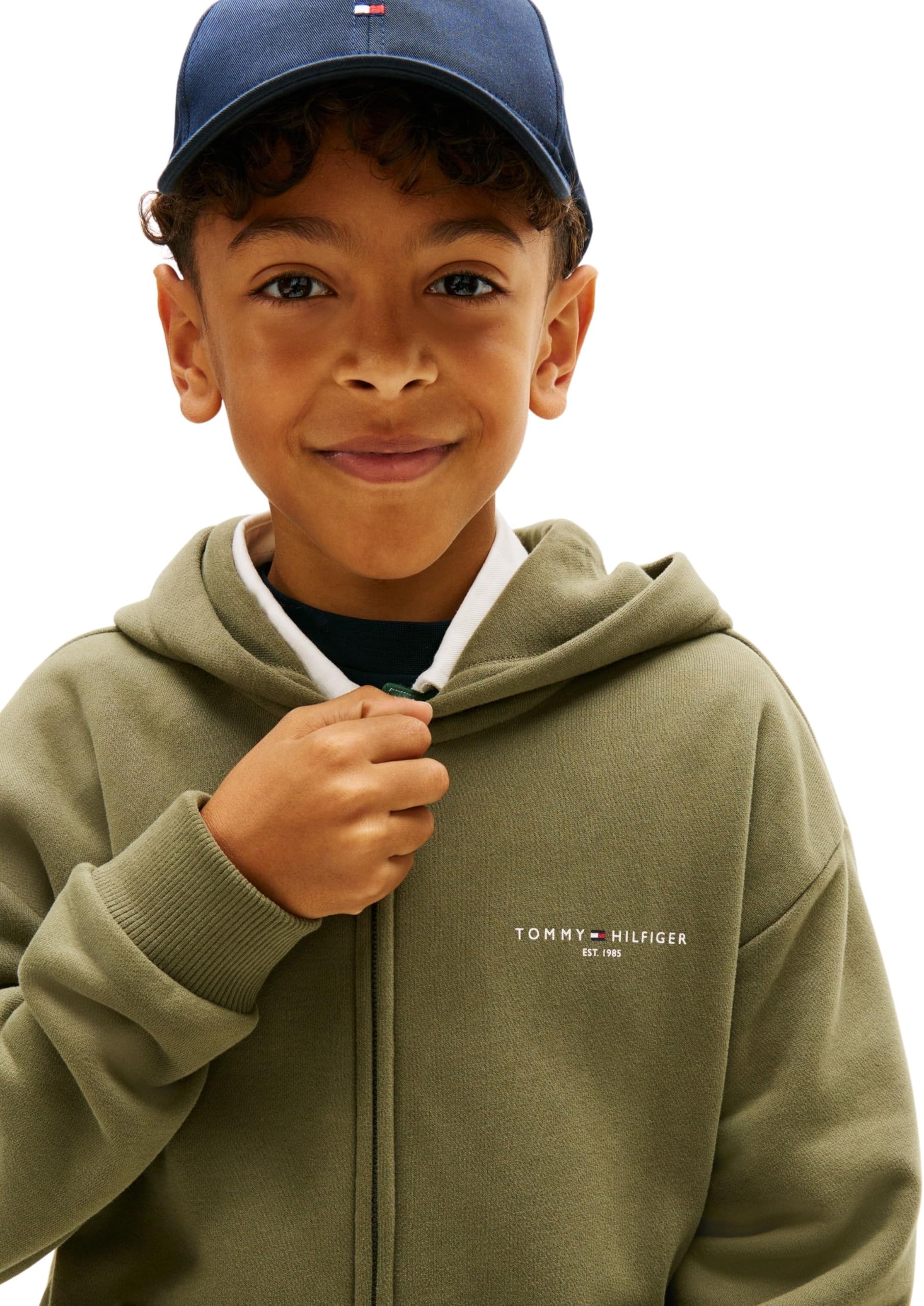 Tommy Hilfiger Mini Corp Zip Through Hoodie Ks0ks00726 Sweatshirts Mixte Enfant (Lot de 1)