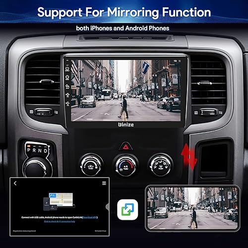 Miniatura 3 de Binize Android 13 - Estéreo para automóvil compatible con Dodge Ram 150025003500 Radio 2013 2014 2015 2016 2017 2018, unidad principal de radio de