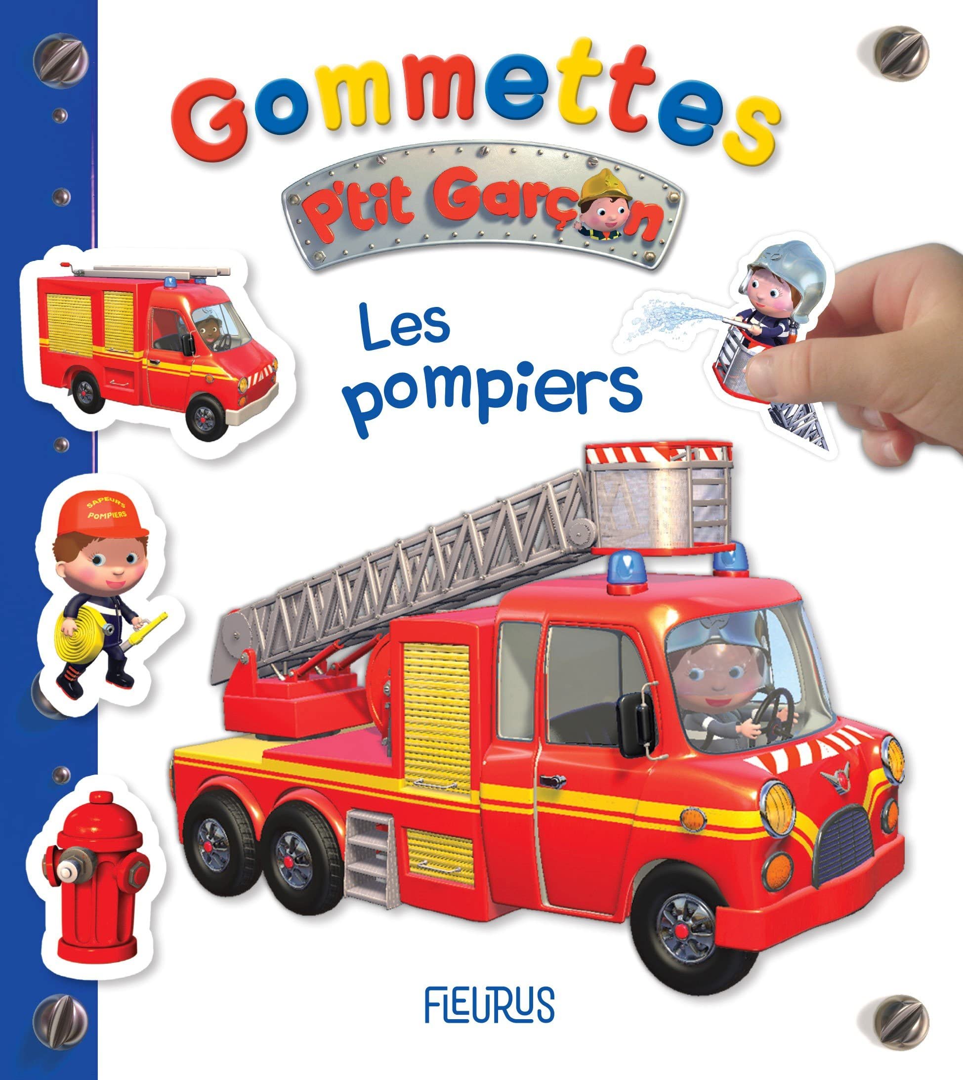 Mes premières gommettes P'tits véhicules - Les pompiers