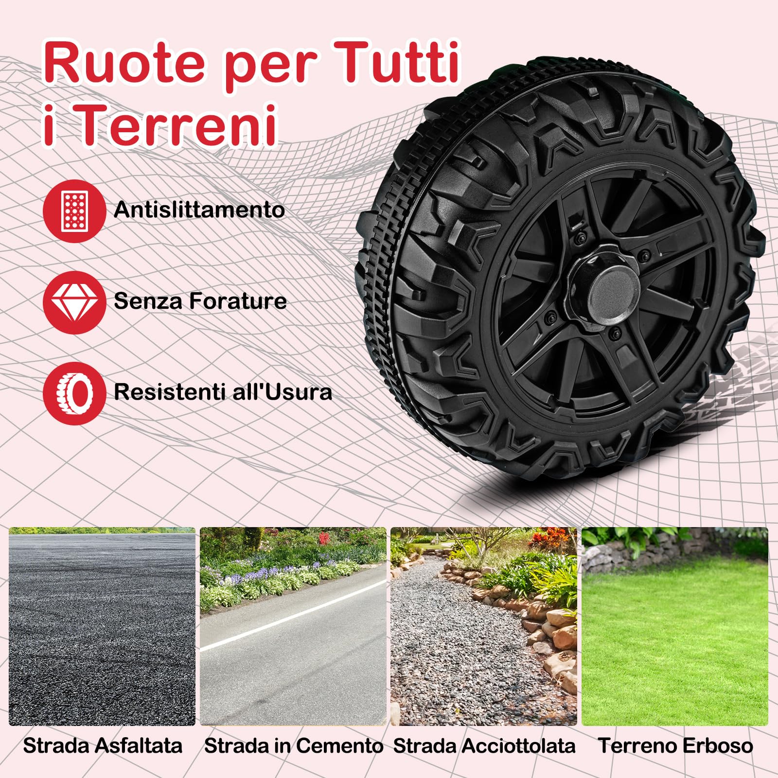COSTWAY 12V Macchina Elettrica per Bambini 3 Anni+ | Auto Elettrica con Telecomando Luci Musica Clacson, 3 Velocità e Doppio Motore,Carico 30kg